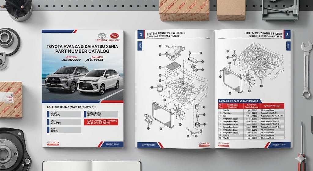 Sampul Toyota Avanza Xenia Part Number Catalog