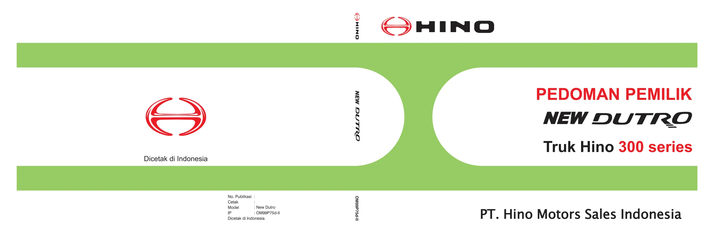 Halaman 1 Owner's Manual Hino 300 Series New Dutro Euro 2
