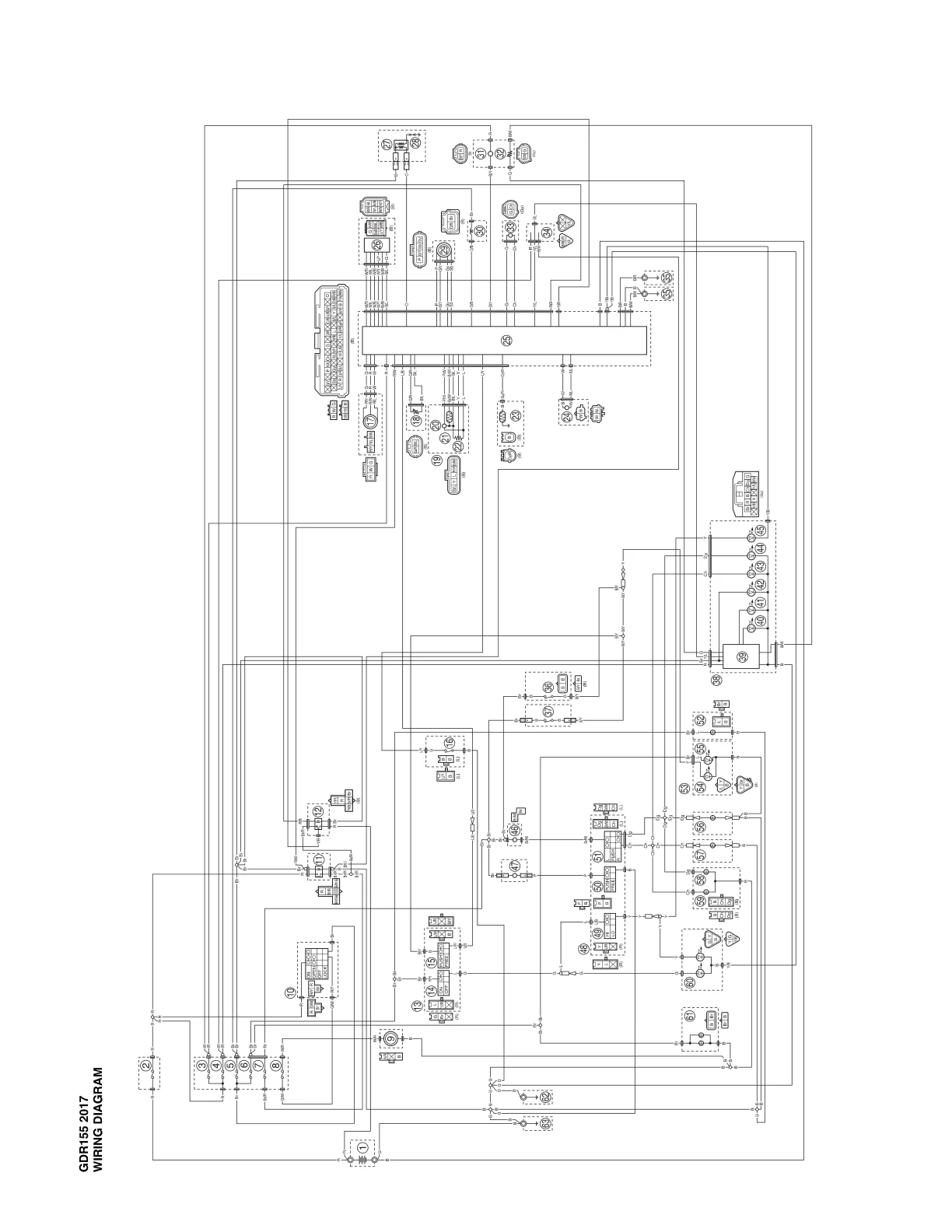 Main Components & Subsystems: — Halaman 1 Wiring Diagram Yamaha Aerox GDR155