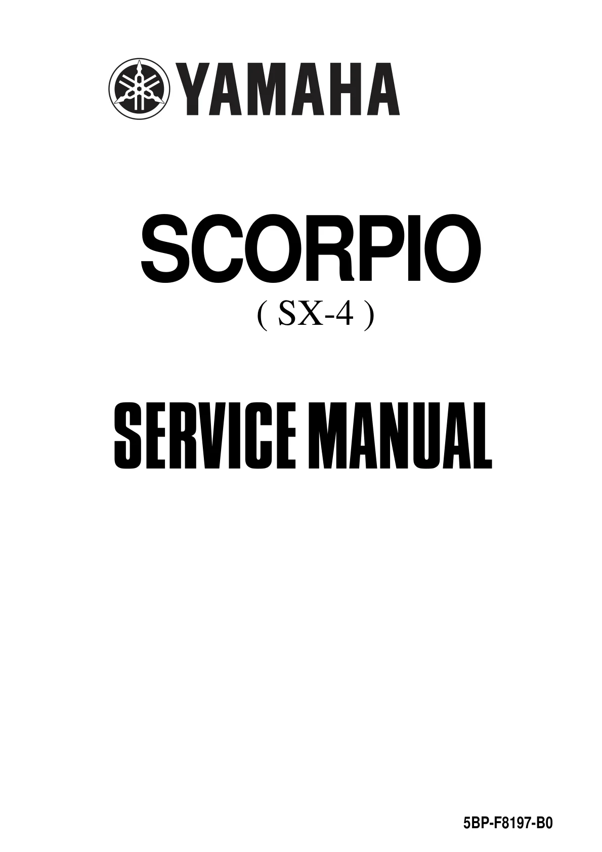 Halaman 1 Service Manual Yamaha Scorpio Z