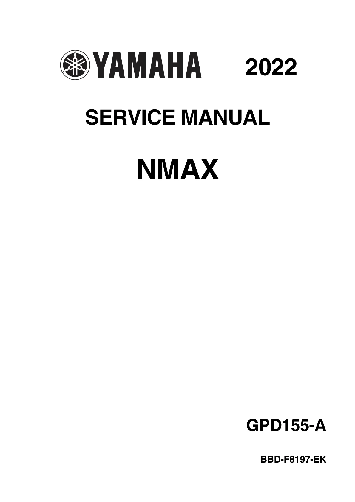 NMAX — Halaman 1 Service Manual Yamaha NMAX GPD155 A