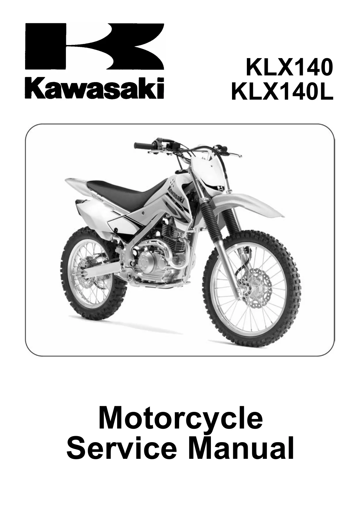 Keyword Search — Halaman 1 Service Manual Kawasaki KLX140 / KLX140L