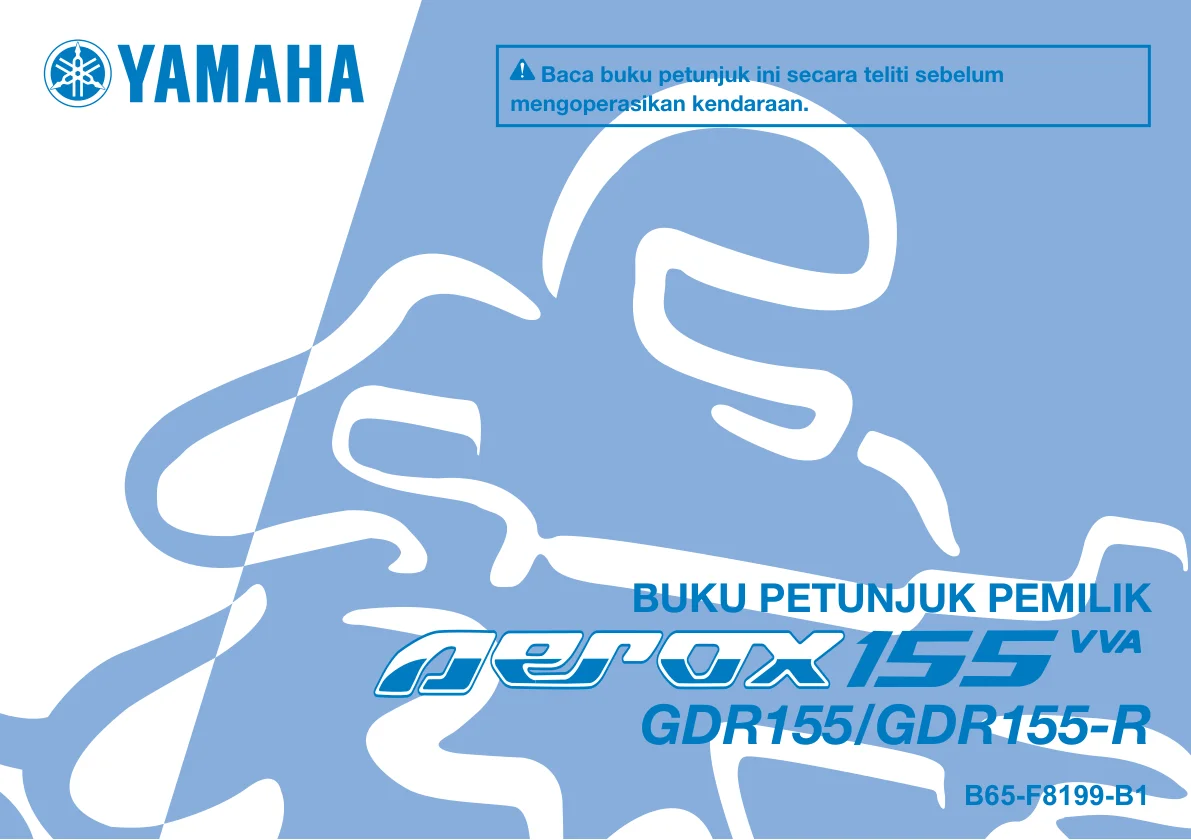 Catatan umum — Halaman 1 Owner's Manual Yamaha Aerox 155 2020