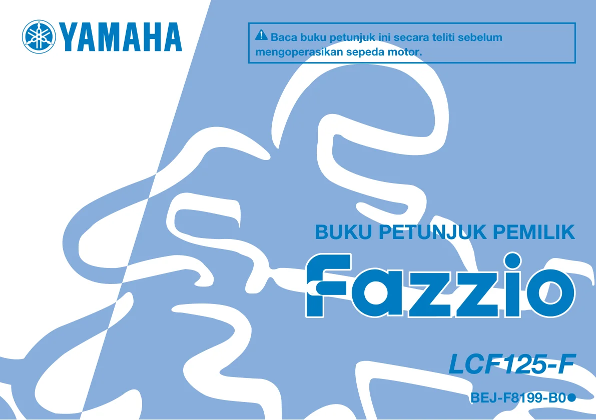 Halaman 1 Owner's Manual Yamaha Fazzio Lux 2023