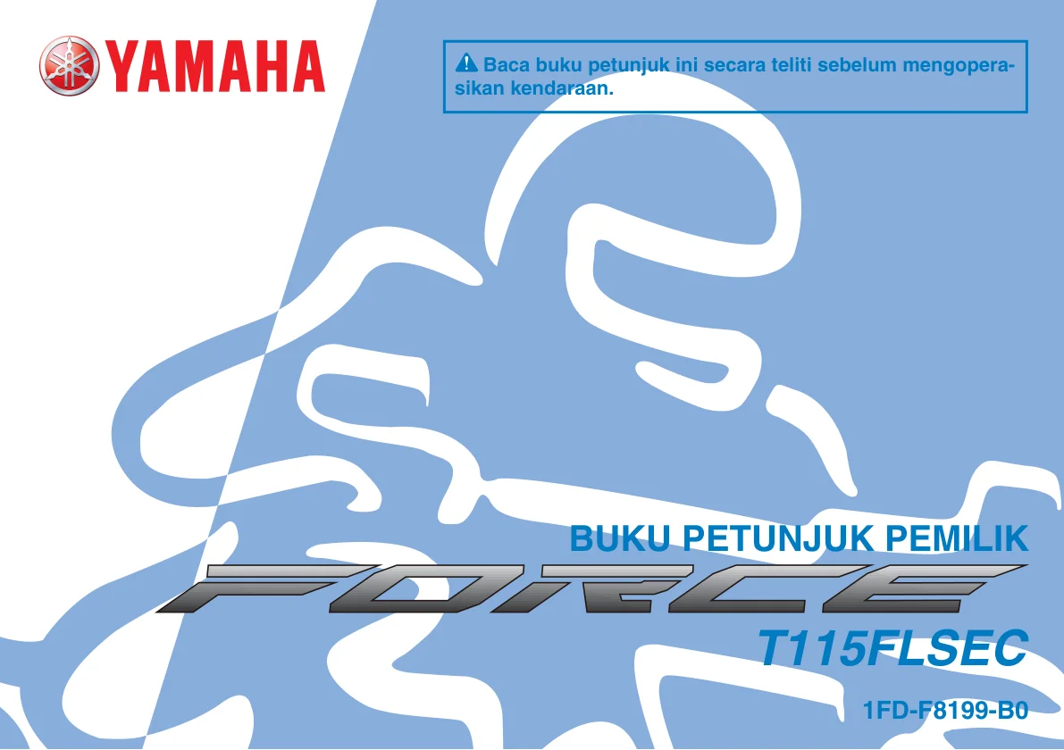 Halaman 1 Owner's Manual Yamaha Force FI 2014