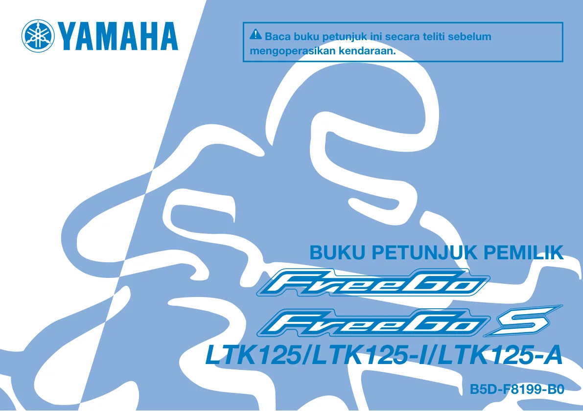 Halaman 1 Owner's Manual Yamaha Freego 2019-2022