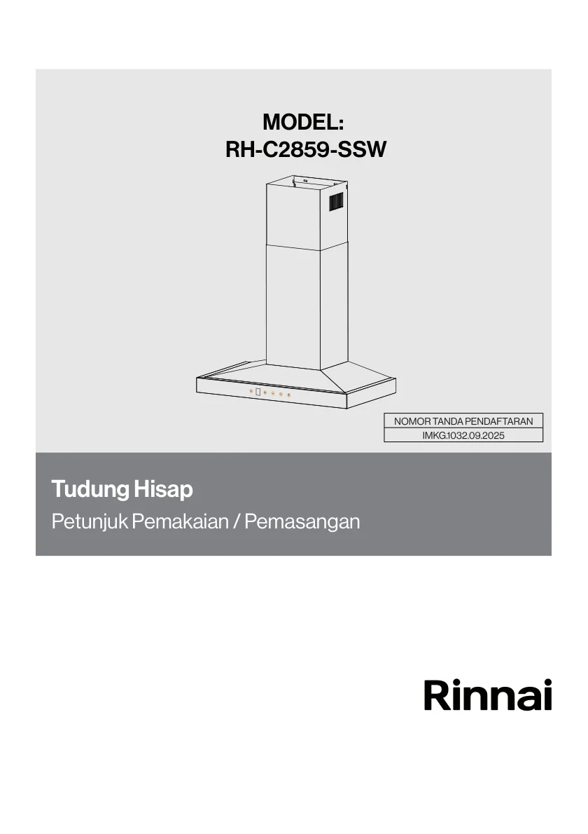 Halaman 1 Owner's Manual Rinnai RH-C2859-SSW