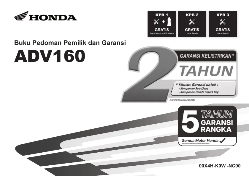 Halaman 1 Owner's Manual Honda ADV 160 2025