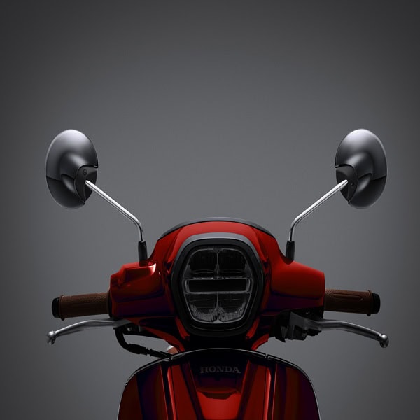 Garnish Back Mirror Black Chrome Honda Stylo 160