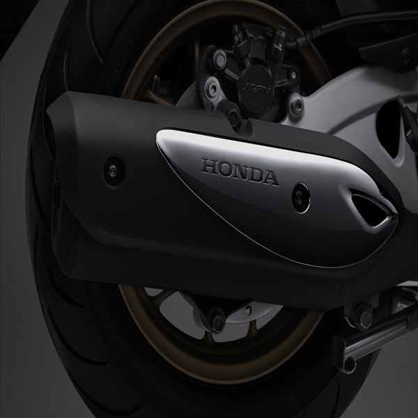 Garnish Cover Knalpot Black Chrome Honda Stylo 160