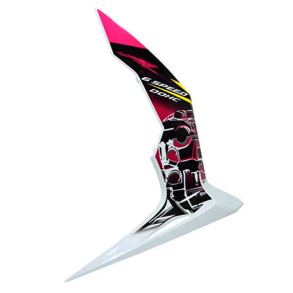 Cover Body Samping Bawah Kiri Putih Magenta Honda Sonic 150R