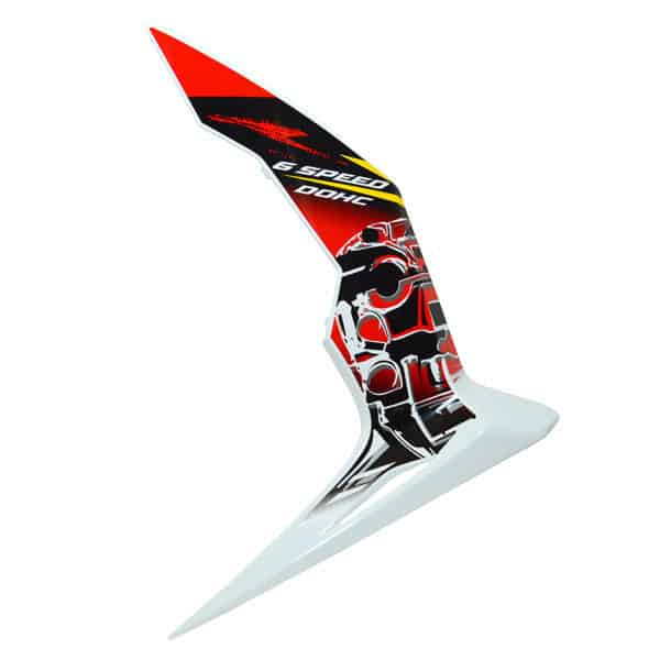 Cover Body Samping Bawah Kiri Putih Honda Sonic 150R