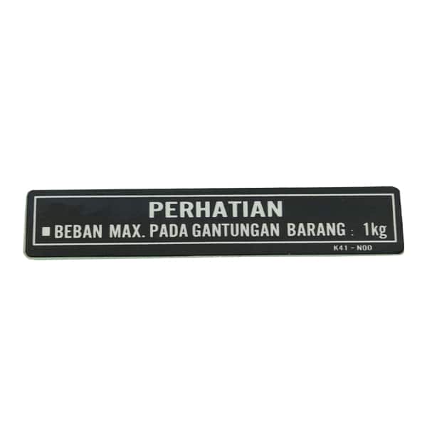Sticker Label Hook Luggage Honda Supra X 125 FI