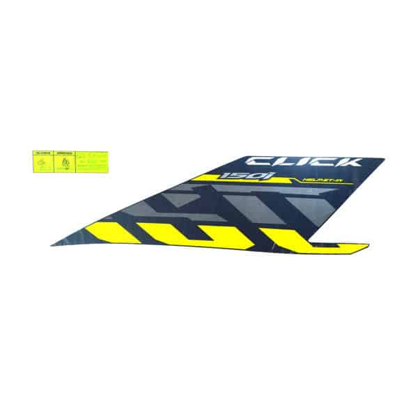 Sticker Click Hitam Kuning Kanan Honda Vario 150 eSP / K59 K59J