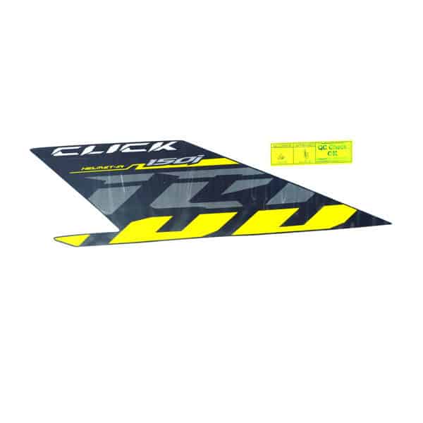 Sticker Click Hitam Kuning Kiri Honda Vario 150 eSP / K59 K59J