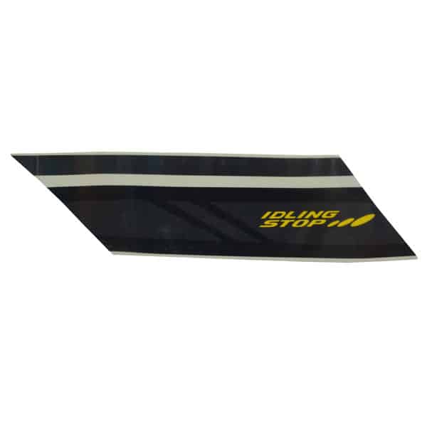 Sticker Body Kanan (Stripe B Right Body Cover Type 4) Silver – Genio