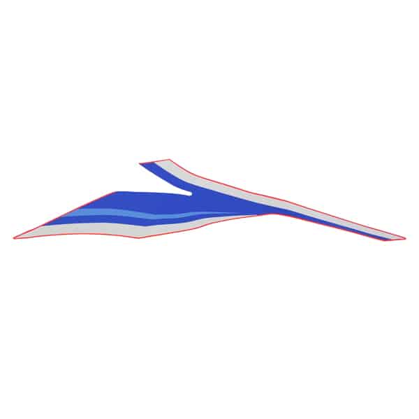 Sticker Body Belakang Kiri Honda CBR 150R K45R