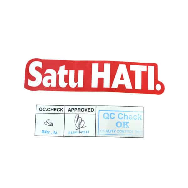 Stiker Satu Hati 120mm Honda CBR 150R K45N