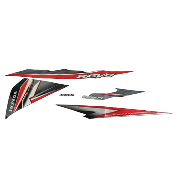Sticker Body Set Kiri Hitam Honda Revo 110 FI