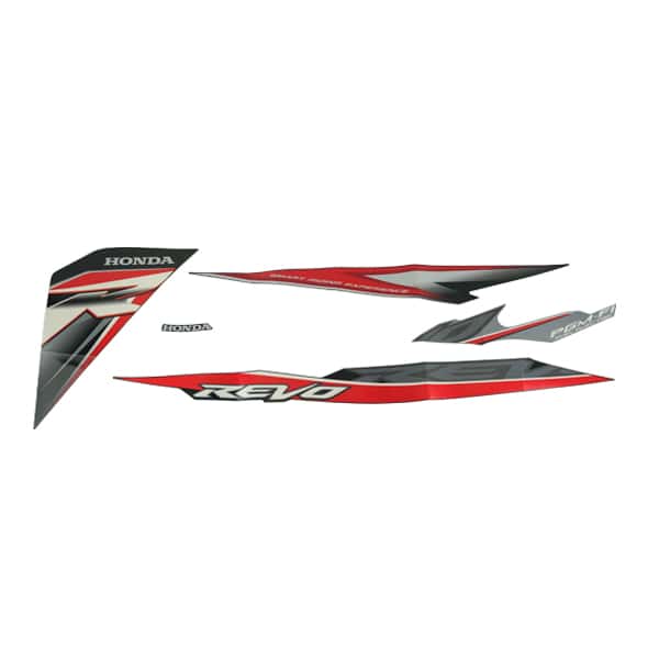 Sticker Body Set Kanan Hitam Honda Revo 110 FI