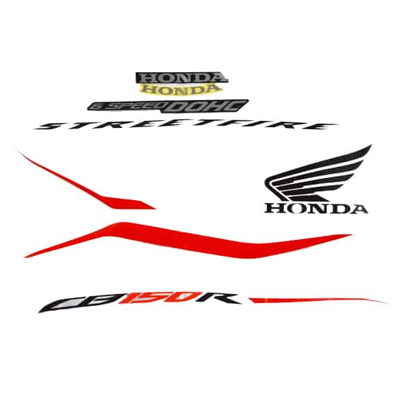 Sticker Body (Stripe Set L White) – New CB150R StreetFire K15M