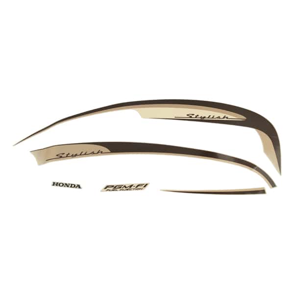 Sticker Body Set Kanan Coklat Cream Honda Scoopy FI K16G