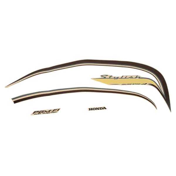 Sticker Body Set Kanan Cream Honda Scoopy eSP K16R