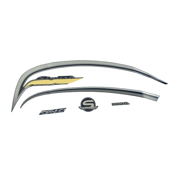 Sticker Body Set Kiri Biru Silver Honda Scoopy eSP K16R