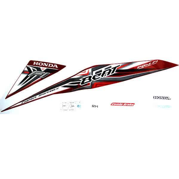 Sticker Body Kanan (Stripe Right Set) Merah – BeAT Sporty eSP New (K25)