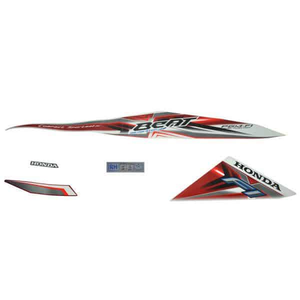 Sticker Kanan (Stripe Set Right) Merah Putih – BeAT Sporty eSP (K25)