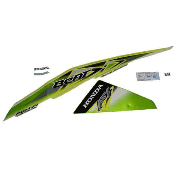 Sticker Body Kiri Hijau (Stripe Green White Left) – BeAT FI (K25)