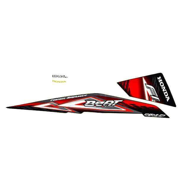 Sticker Body Kanan Black Red – BeAT FI