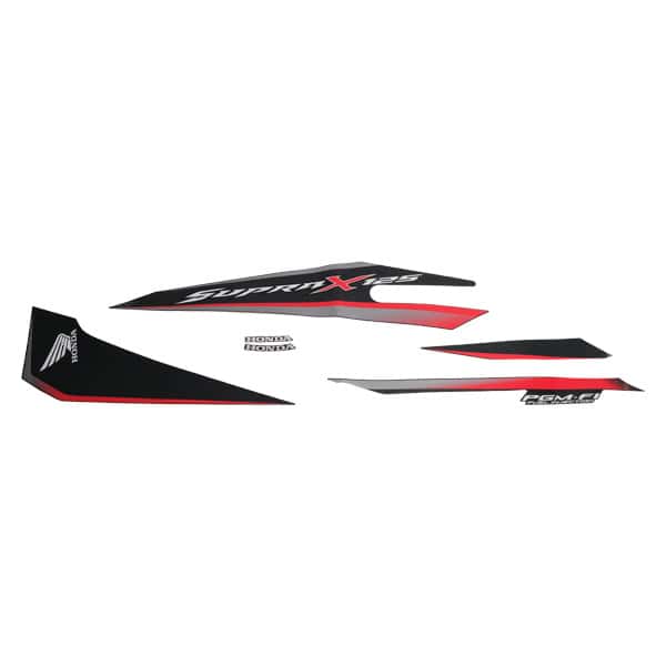 Stiker Body Set Kanan Hitam Honda Supra X 125 FI