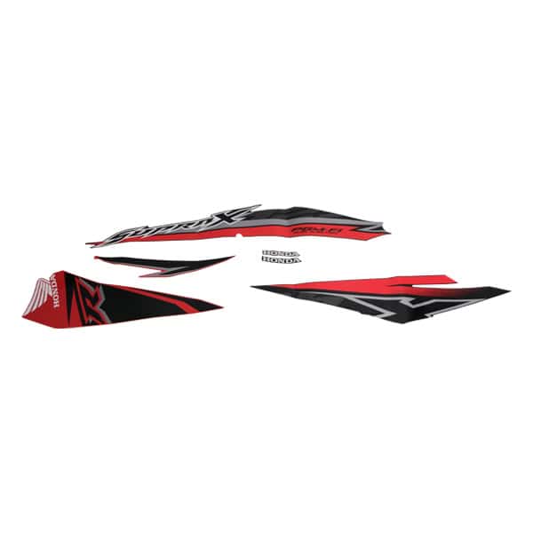 Stiker Body Set Kanan Merah Honda Supra X 125 FI