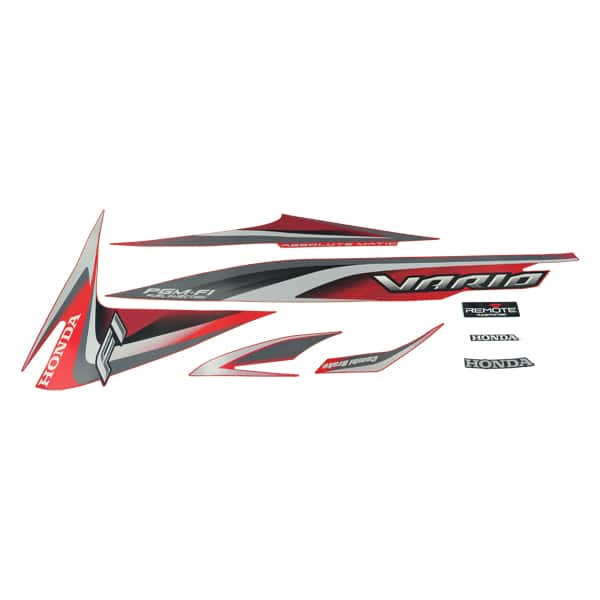 Sticker Body Set Kiri Merah Honda Vario 110 FI