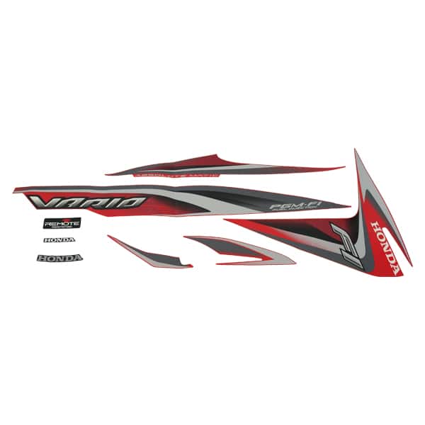 Sticker Body Set Kanan Merah Honda Vario 110 FI