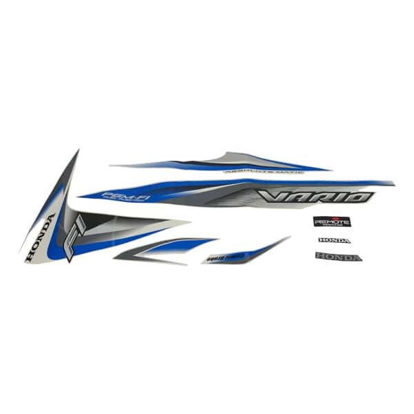 Sticker Body Set Kiri Biru Honda Vario 110 FI K46