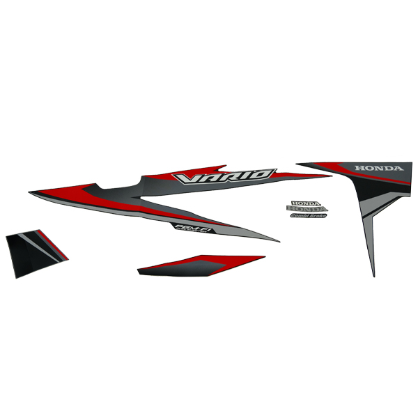 Sticker Body Set Kanan Hitam STD Honda Vario 110 eSP