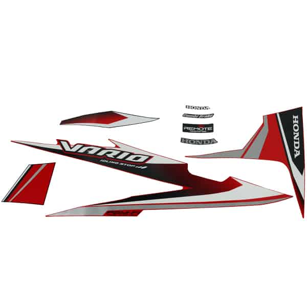 Sticker Body Set Kiri Merah SPS Honda Vario 110 eSP