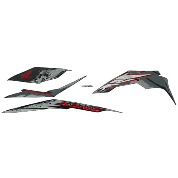 Sticker Body Set Kiri Hitam Doff Honda Sonic 150R K56
