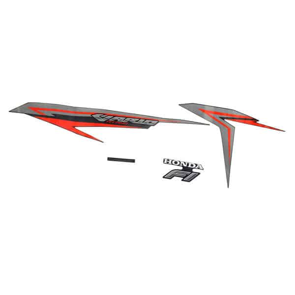 Sticker Body Kiri Hitam Merah Honda Vario 125 eSP K60