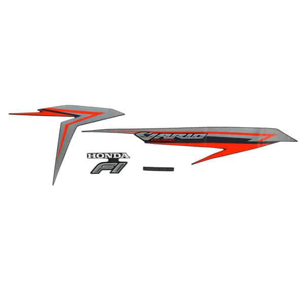 Sticker Body Kanan Hitam Merah Honda Vario 125 eSP