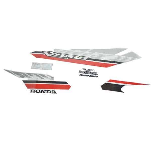 Sticker Body Kiri Putih Merah Honda Vario 125 eSP K60
