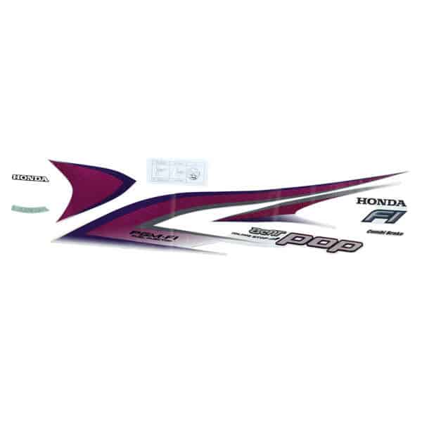 Sticker Body Kiri (Stripe Set L White) – BeAT POP eSP