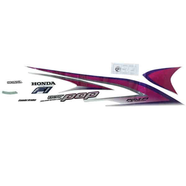Sticker Body Kanan (Stripe Set R White) – BeAT POP eSP