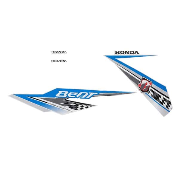 Sticker Body Set Kiri Putih Honda BeAT Sporty eSP K81