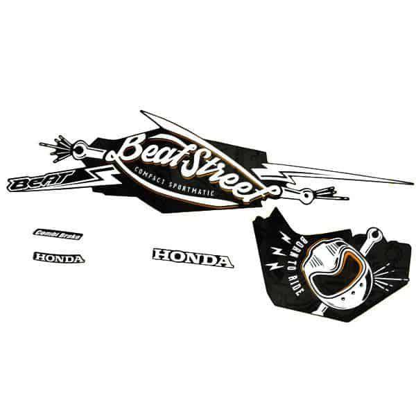 Sticker Body Kiri Hitam (Black) – BeAT Street eSP