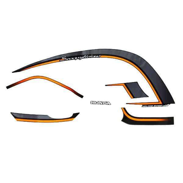 Sticker Body Kanan Hitam Silver – Scoopy eSP K93