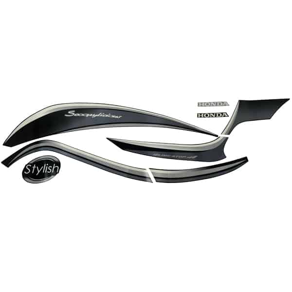 Stripe Set Stylish Hitam Kiri Honda Scoopy eSP K93