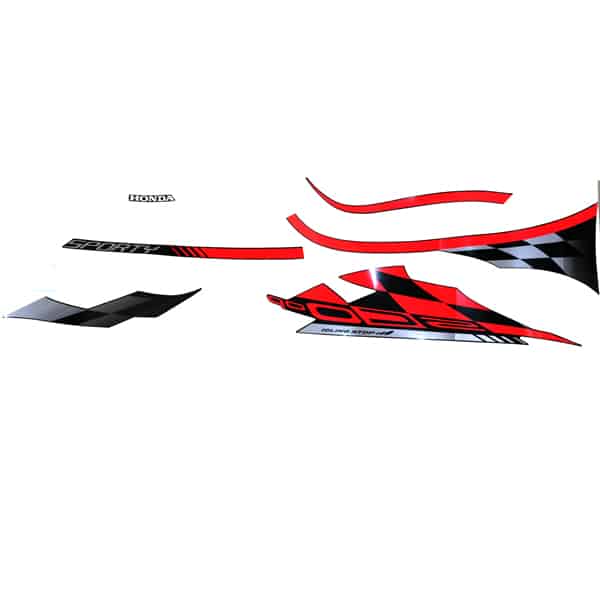 Sticker Body Kanan Hitam Honda Scoopy eSP K93